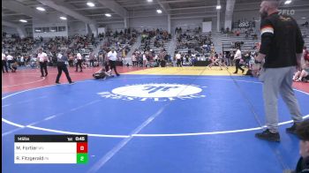 145 lbs Semifinal - Maximus Fortier, WV vs Raymond Fitzgerald, PA