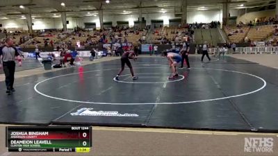 A 165 lbs Semifinal - Joshua Bingham, Anderson County vs Deameion Leavell, Clinton High School