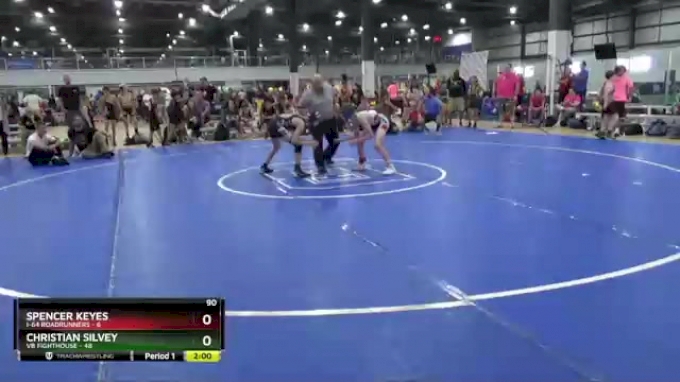 90 lbs Round 7 (8 Team) - Spencer Keyes, I-64 ROADRUNNERS vs Christian ...