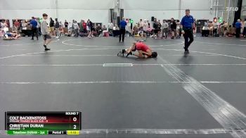 98 lbs Round 7 (8 Team) - Colt Backenstoss, Steller Trained Black Sun vs CHRISTIAN DURAN, RedNose