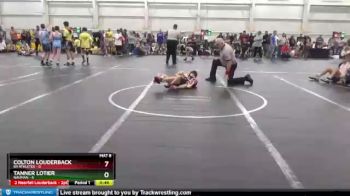 56 lbs Round 5 (8 Team) - Tanner Lotier, Nauman vs Colton Louderback, 84 Athletes