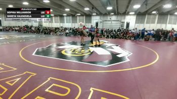 100 lbs Champ. Round 1 - Shreya Valenzuela, La Junta vs Sophia Williamson, Loveland