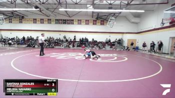 136 lbs Cons. Round 3 - Melissa Navarro, Cerritos College vs Santana Gonzales, Palomar College