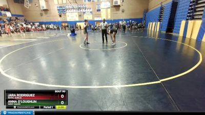 110lbs Champ. Round 1 - Jara Rodriguez, Royal (Girls) vs Anna O`Loughlin, West Salem