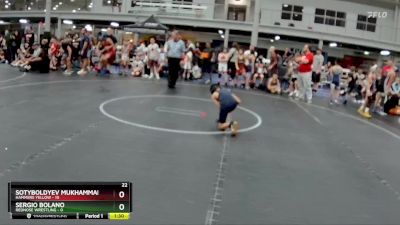 64 lbs Semis (4 Team) - Sergio Bolano, RedNose Wrestling vs Sotyboldyev Mukhammadali, Hammers Yellow