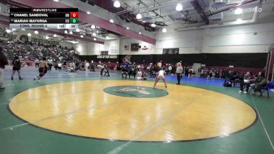 105 lbs Cons. Round 4 - Mariah Mayorga, Eisenhower vs Chanel Sandoval, Rancho Mirage