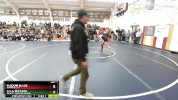 152 lbs Semifinal - Makyah Slade, Round Valley vs Lola Terraza, Campo Verde High School