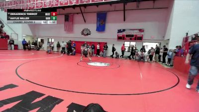 HS 120 lbs Champ. Round 2 - DeKadence Theriot, MUSTANG vs Haylie Miller, HARRAH