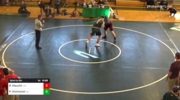 285 lbs Consolation - Ryan Mazzilli, Carver vs Peter Stanwood, Duxbury