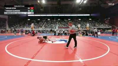 4A-113 lbs Champ. Round 1 - Teegan Eldridge, Cheyenne East vs Nolan Hyde, Star Valley