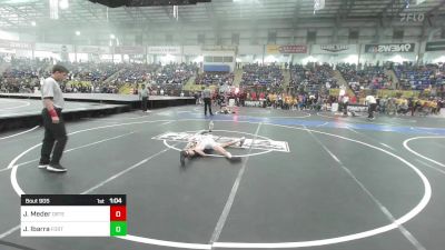 105 lbs Round Of 64 - Jeremiah Meder, Ortega Middle School vs Jozia Ibarra, Fort Lupton MS