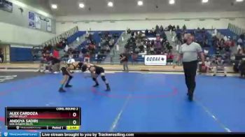 125 lbs Cons. Round 2 - Alex Cardoza, Victor Valley vs Andoya Sadiri, San Joaquin Delta