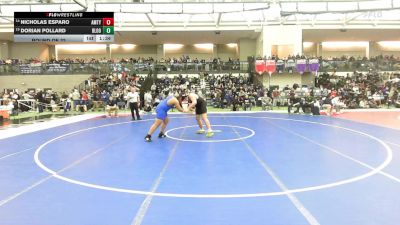 285 lbs Round Of 32 - Nicholas Esparo, Amity vs Dorian Pollard, Bloomfield/Weaver
