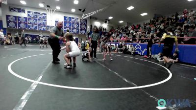 43 lbs 3rd Place - Kasen Jones, Kingfisher YellowJackets vs Dawson Wise, Tecumseh Youth Wrestling