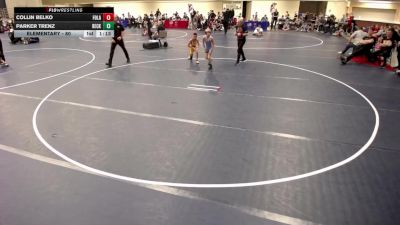 Elementary - 80 lbs Collin Belko, Forest Lake vs Parker Trenz, Becker