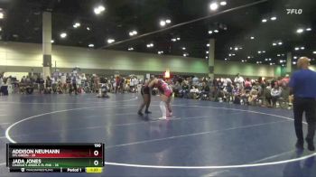 190 lbs Placement Matches (16 Team) - Jada Jones, Charlie`s Angels-FL Pnk vs Addison Neumann, STL Green