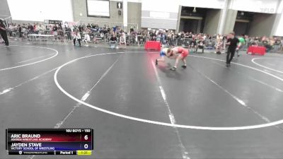 150 lbs Cons. Round 2 - Aric Braund, Askren Wrestling Academy vs Jayden Stave, Victory School Of Wrestling