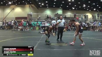 155 lbs Round 2 (6 Team) - Ryder Holmes, Mi Pitbulls vs Ayden Mosher, Mi Mafia Black