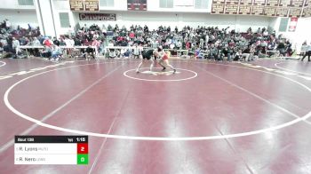 126 lbs Quarterfinal - Robert Lyons, Milford vs Ryan Nero, Longmeadow