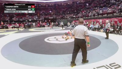 144 lbs Champ. Rd Of 16 - Omar Leon, Ak. Springfield vs Cooper Smith, Steubenville