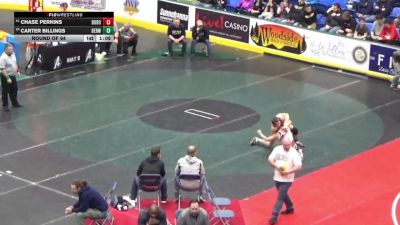 124 lbs Round Of 64 - Chase Perkins, Dubois vs Carter Billings, Berwick