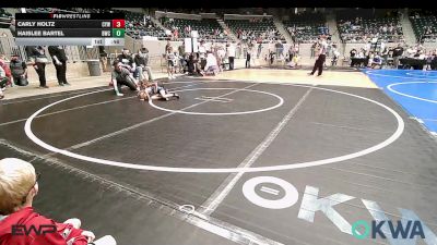 40 lbs Rr Rnd 1 - Carly Holtz, Coweta Tiger Wrestling vs Haislee Bartel, Bartlesville Wrestling Club