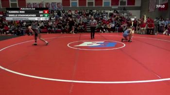110 lbs Quarterfinal - Kambria Ries, East Buchanan vs Brielle Starkweather, North Fayette Valley