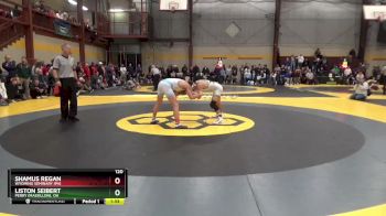 120 lbs Champ. Round 3 - Liston Seibert, Perry (Massillon), OH vs Shamus Regan, Wyoming Seminary (PA)