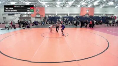 184 lbs 1st Place Match - Jamie Evarts, Williams College vs Eli Crum, Lycoming