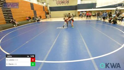 140 lbs Final - Gavin Leyba, Division Bell Wrestling vs Elijah Davis, Lions Wrestling Academy