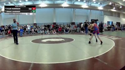 132 lbs Cons. Round 2 - Grant Gardner, Osprey Wrestling Club vs Tyler Robinson, Williamsburg Wrestling Club