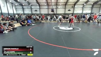 152 lbs Quarterfinal - Pierson Manville, PA vs Dylan Kamps, Three Forks High School Wrestling