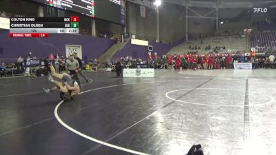 125 lbs 2nd Wrestleback (16 Team) - Colton King, McKendree vs Christian Olsen, Augustana (SD)