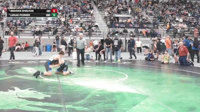 93 lbs 5th Place Match - Lukas Poirier, Inland Northwest Wrestling Training Center vs Brooks Shelton, Asylum Wrestling Club