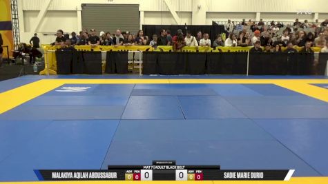 Sadie Marie Durio vs Malakiya Aqilah Abdussabur 2025 World IBJJF Jiu-Jitsu No-Gi Championship