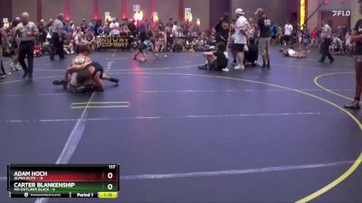 117 lbs Round 5 (6 Team) - Carter Blankenship, MO Outlaws Black vs Adam Hoch, Alpha Elite