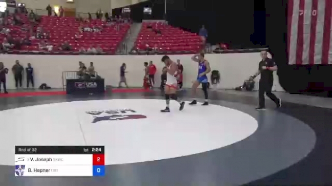 74 kg Rnd Of 32 - Vincenzo Joseph, Sunkist Kids Wrestling Club vs Bryce ...