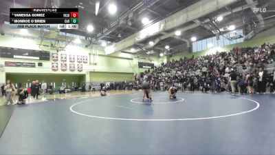 190 lbs 3rd Place Match - Vanessa Gomez, FRANKLIN vs Monroe O`Brien, CARSON
