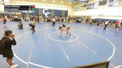 120 lbs 3rd Place Match - Dhalia Esqueda, Osoway vs Citlalli Enriquez, Chino Hills WC