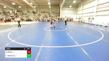 160 lbs Round Of 64 - Dominick Bubar, ME vs Carson Robinson, NC