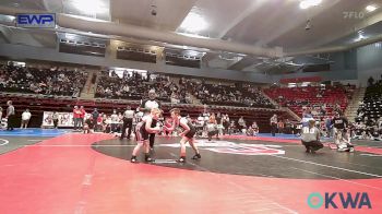 83 lbs Quarterfinal - Sam Alonso, Skiatook Youth Wrestling vs Kase Morgan, Pawnee Peewee Wrestling