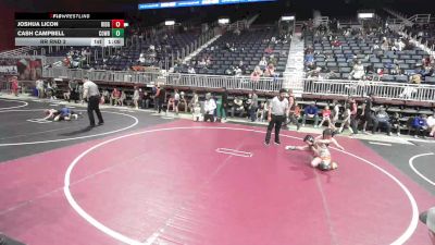85 lbs Rr Rnd 3 - Joshua Licon, Ridge WC vs Cash Campbell, Cowboy Kids WC