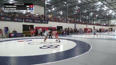 74 kg Cons. Rd Of 64 - Peyton Park, BullTrained Wrestling vs Blake Winsor, Beaver Wrestling Club