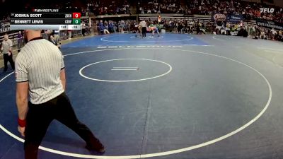 D 1 113 lbs Cons. Round 3 - Joshua Scott, Zachary vs Bennett Lewis, C.E. Byrd