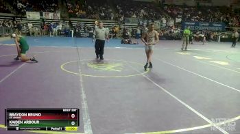 D 1 132 lbs Cons. Round 3 - Braydon Bruno, St. Amant vs Kaiden Arbour, Walker