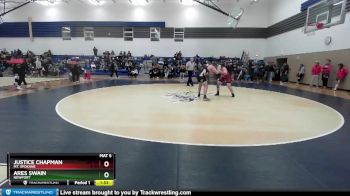 190 lbs Champ. Round 1 - Justice Chapman, Mt. Spokane vs Ares Swain, Newport