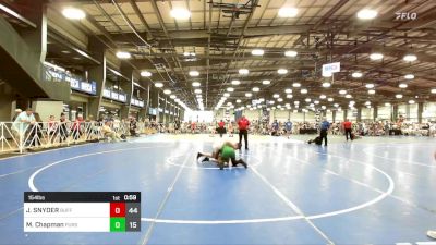 154 lbs Rr Rnd 2 - JAXON SNYDER, Buffalo Valley Wrestling Club - Black vs Miles Chapman, Pursuit Wrestling Academy - Silver