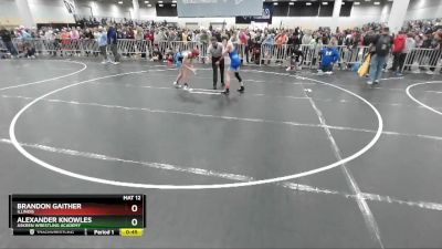 102 lbs Champ. Round 2 - Brandon Gaither, Illinois vs Alexander Knowles, Askren Wrestling Academy