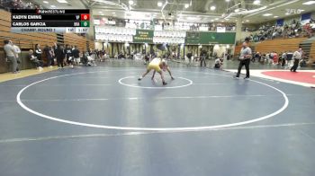 157 lbs Champ. Round 1 - Carlos Garcia, Brawley vs Kadyn Ewing, Villa Park