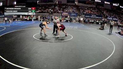 D 1 157 lbs Champ. Round 1 - Jackson Deason, Central - B.R. vs Kolton West, Live Oak